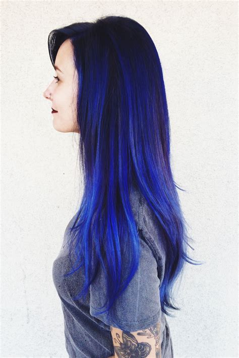 Bright Blue Color Melt Using Pravana Blue Hair Bright Blue Hair