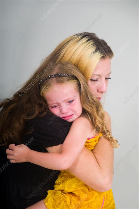 Mother Comforting Crying Girl Stock Image F0053355 Science Photo