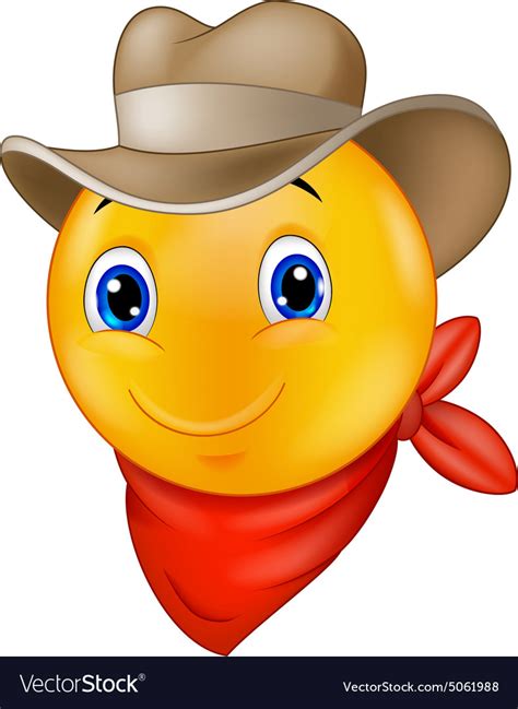 Cowboy Emoji Smiley Faces Emoticon