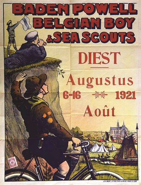 Belgian And Sea Scouts 1921baden Powell 1921 Belgique Delko Anvers 1