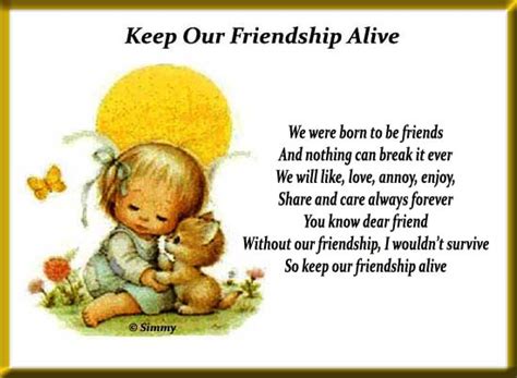 Keep Our Friendship Alive Free Best Friends Ecards Greeting Cards