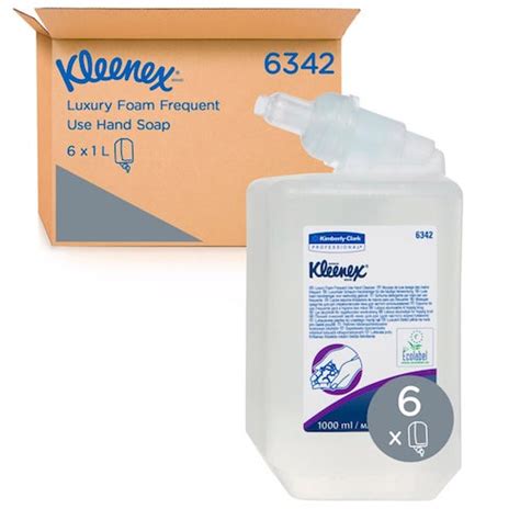Kleenex Luxury Foam Frequent Use Hand Soap Cleanser 6 X 1 Litre 6342