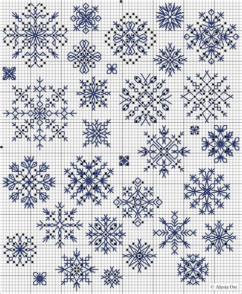 Blackwork Cross Stitch Cross Stitch Patterns Christmas Snowflake