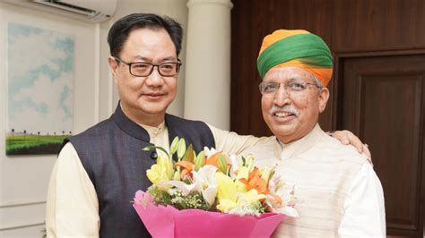 Kiren Rijiju Moved Out Of Law Ministry In Cabinet Reshuffle MoS Arjun