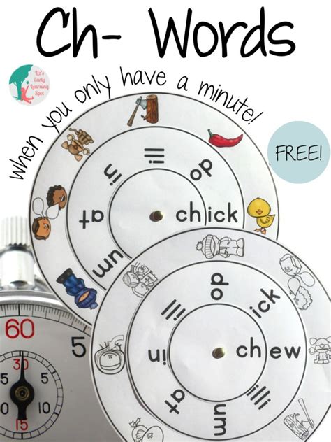 Digraphs: Ch- Words When You Only Have a Minute
