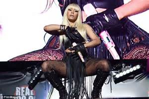 Nicki Minaj Showcases Booty In Risqué Fringe Skirt And Eye