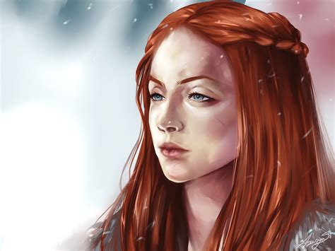 Lady Of Winterfell By Azarya Stark Painting Tools Portrait Painting