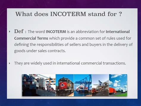 Solution History And Function Of Incoterms Studypool