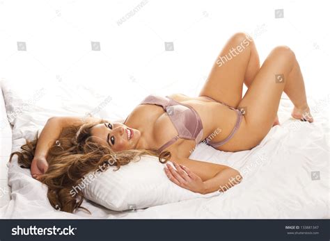 Beautiful Sexy Woman Lying On Bed Stock Photo 133881347 Shutterstock