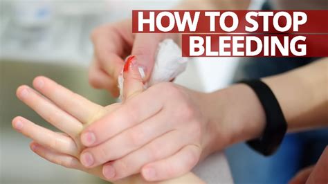How To Stop Bleeding And First Aid For Wounds Youtube