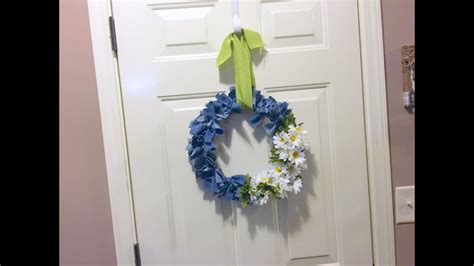 Old Blue Jeans To New Wreath Youtube