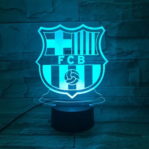 Descargar ⭐ 【 2020 del club, estamos orgullosos, eso está claro. Escudo Fc Barcelona Lampara Efecto 3d Fan Camiseta Futbol ...