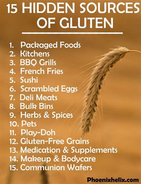 15 Hidden Sources Of Gluten Gluten Free Eating Hidden Gluten Gluten