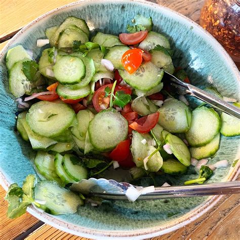 Hot Sweet And Sour Cucumber Salad
