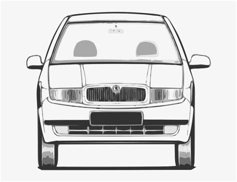 View Sketch Car Cartoon Transportation Grey Front Private Hire