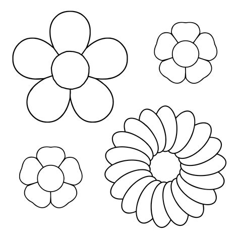 Free Paper Flower Printable Templates Letter Size Ai
