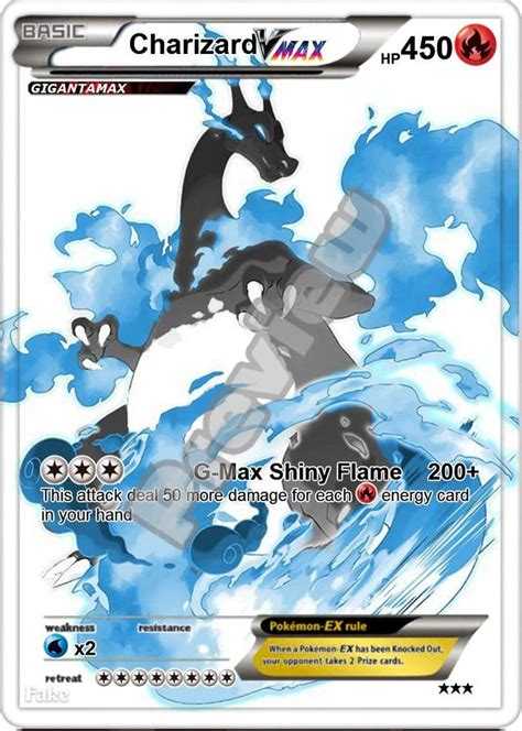 Charizard Gx Gmax Vmax Gigantamax Ex Pokemon Card Etsy Fake Pokemon