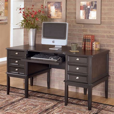 Carlyle Home Office Set W Storage Leg Desk Signature Design By Ashley