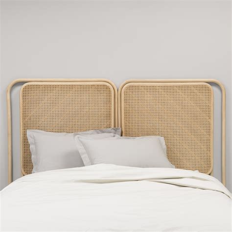 Découvrez notre tête de lit double joséphine cannée en rotin naturel vernis. Tête de lit en rotin design PASSAGE par Emilie Ceriez ...