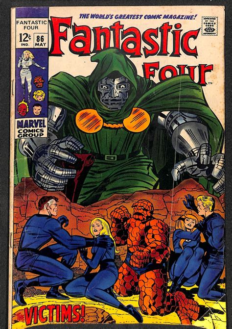 Fantastic Four 86 Vg 40 Dr Doom Marvel Comics Comic Books