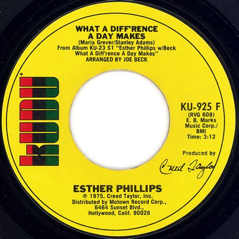 Esther Phillips What A Diffrence A Day Makes Discogs