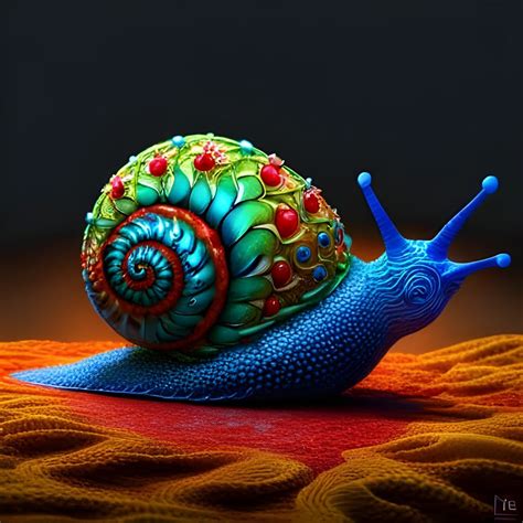 Psychedelic Snail Ai Generated Artwork Nightcafe Creator