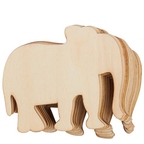 Unfinished Wood Elephant Cutouts All Wood Cutouts Wood Crafts