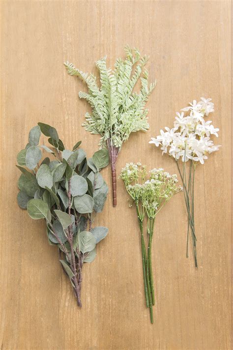 Greenery Combo Pack 10 Types Rustic Flower Arrangements Dried