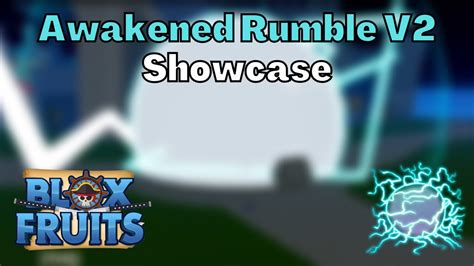 Blox Fruits Full Awakened Rumble V2 Showcase 2023 Youtube