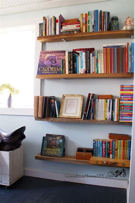 Everything you ever wanted to know about diy. Easy DIY Barnwood Bookshelves | DIYIdeaCenter.com