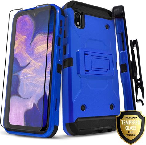 Galaxy A10e Case With Tempered Glass Screen Protector Included