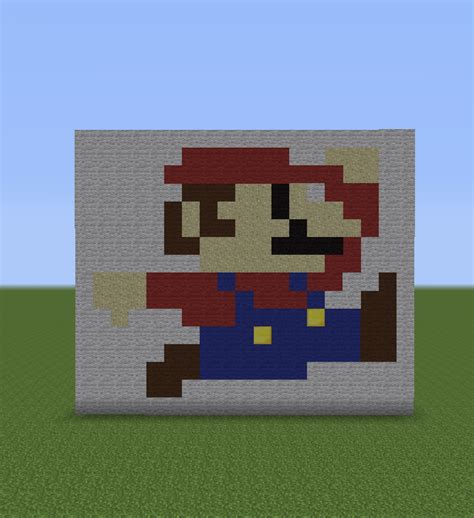 Minecraft Pixel Art Helper Mario Pixel Art