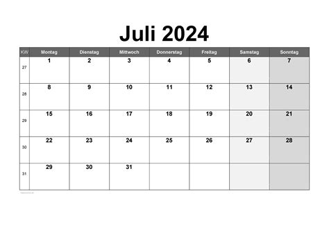 Gambar Juli 2023 Desain Kalender Bulanan Vektor Juli