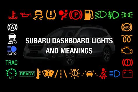 Subaru Dashboard Lights And Meanings Gmund Cars