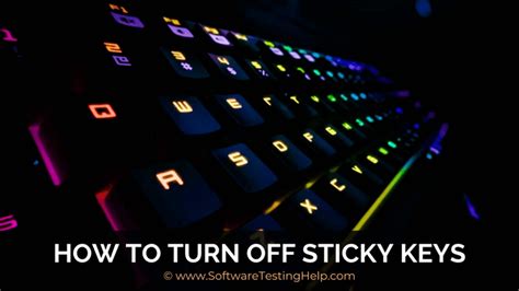 How To Turn Off Sticky Keys In Windows 10 Windows 8 And 7