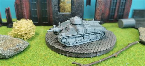 Somua Sau 40 French Main Battle Tank Tank Model Kit Military Etsy Canada