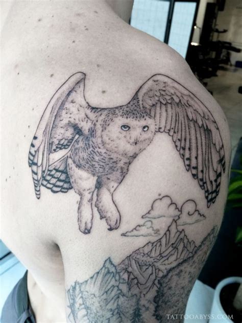 Snowy Owl Tattoo Abyss Montreal