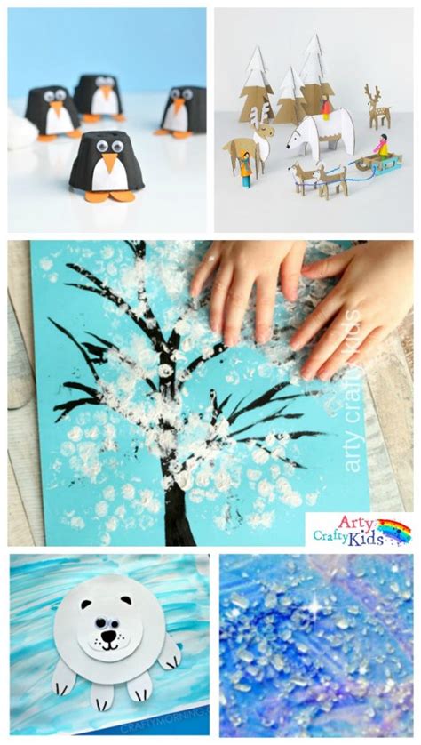 16 Easy Winter Crafts For Kids Arty Crafty Kids Winter Crafting Fun