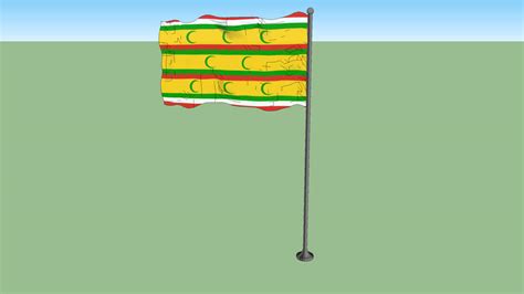 Flag Of The Sultanate Of Zanzibar 3d Warehouse
