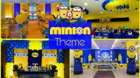 Minion Theme Birthday Party Decoration Ideasminion Themebirthday