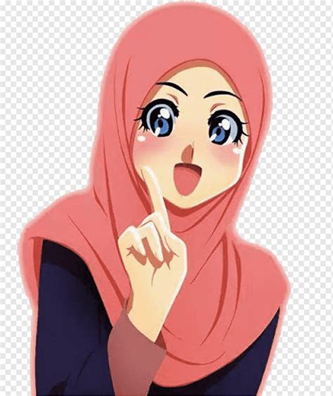 Gambar Kartun Maskeran Wajah Hijab Vektor Tegak Gambar Kartun Images