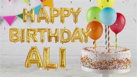 Short Happy Birthday Song For Ali Happy Birthday Song For Ali 🥳 Youtube