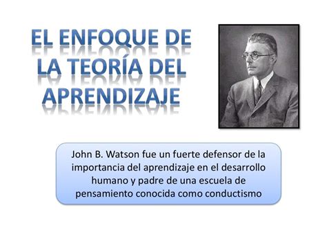 John B Watson Teoría Conductista