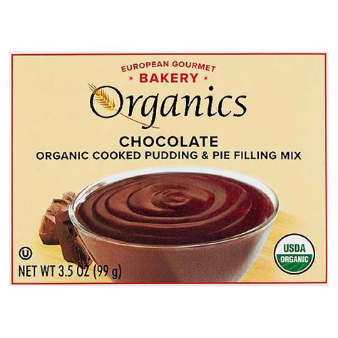 European Gourmet Bakery Organics Chocolate Organic Cooked Pudding