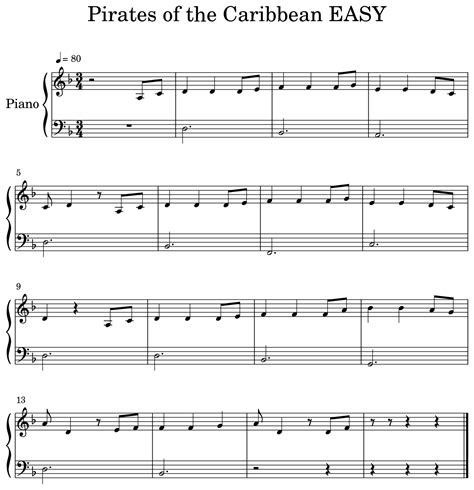 Hans zimmer, klaus badelt 12 lush themes from the pirates of the caribbean movies arranged so even beginners sound great playing them. 45+ Pirates Of The Caribbean Piano Sheet Music Easy Gif // Music Sheet Download