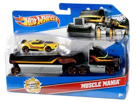 Hot Wheels Trucking Transporter Muscle Mania Mattel Carrinho De Brinquedo Magazine Luiza