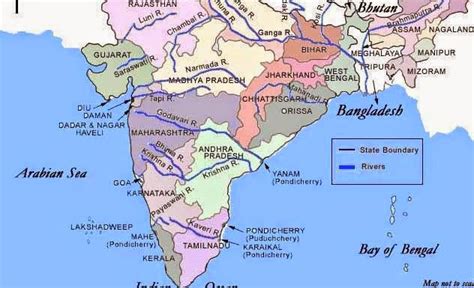 Rivers Of India Geography Upscfever
