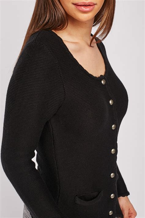 We did not find results for: Ribbed Button Front Cardigan - Black - Just £6