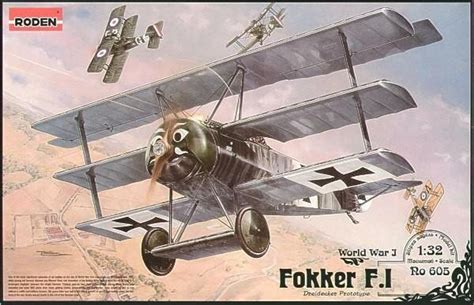 132 Roden Fokker Fi Wwi German Triplane Fighter