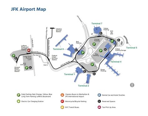 John F Kennedy International Airport Map